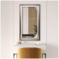 Интерьерное настенное зеркало в багетной раме для интерьера, в спальню, в прихожую, в ванную, в гостиную, в офис / гримерное 90 х 50 см