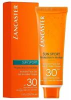 Водо- И потостойкий солнцезащитный гель для лица SPF30 LANCASTER sun sport invisible face gel matte finish 50 мл