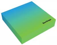 Блок для записи декоративный на склейке Berlingo "Radiance" 8,5*8,5*2, голубой/зеленый, 200л