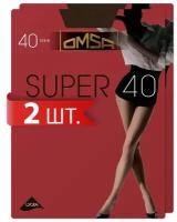 Колготки Omsa Super, 40 den, 2 шт., размер 5, коричневый