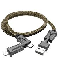 Кабель USB 4-в-1 для быстрой зарядки и передачи данных