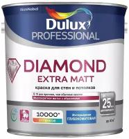 Краска водно-дисперсионная Dulux Diamond Extra Mat для стен и потолков база глубокоматовая бесцветный 2.25 л 3.1 кг