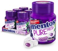 Жевательная резинка Mentos Pure Fresh вкус Виноград, 6 шт по 54 г