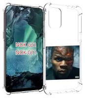 Чехол MyPads 50 Cent - Before I Self Destruct мужской для Nokia G11 / G21 задняя-панель-накладка-бампер