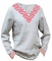 Набор для вышивки крестом и шитья мужской рубашки "Белобог" размер 48-56
