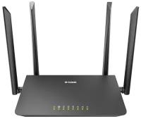 Wi-Fi роутер D-Link DIR-820/RU/A1A, AC1200, черный