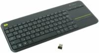 Беспроводная клавиатура Logitech K400 Plus черный, русская гравировка