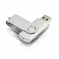 USB флешка, USB flash-накопитель, Флешка Twist, 4Гб, серебряная, арт. F01 USB 2.0 30шт