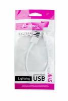 Кабель USB 2.0 - Apple iPhone, iPod, iPad, lightning, 0.2м, 2.1A, Partner