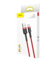 Кабель USB Micro USB 1M 2.4A Cafule Cable Baseus красный CAMKLF-B09