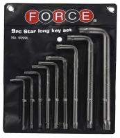 Набор ключей Torx удлиненных Г-образных FORCE 5099L