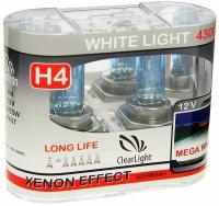 Галогеновые лампы Clearlight H4 12V 60 55w WhiteLight 2шт