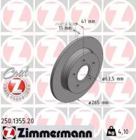 Диск Тормозной Zimmermann арт. 250.1355.20