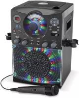 Караоке система Singing Machine с микрофоном и LED Disco подсветкой цвет черный