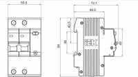 Дифференциальный автомат IEK АД 12 2П 10 мА C 4.5 кА AC 25 А 10 мА