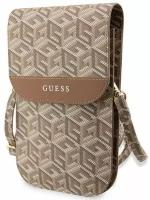 Guess Original сумка для смартфонов Wallet Bag G CUBE Brown (оригинал)