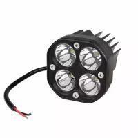 SKYWAY S07201123 Фара светодиодная OFF ROAD 78*78*65мм квадратная 12V/30V 20W 6000К 4 диода Дальний; SKYWAY