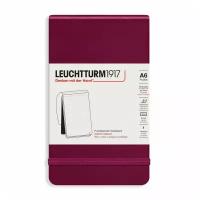 Блокнот нелинованный Leuchtturm Reporter Notepad Pocket 188 стр, твердая обложка винный