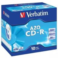 Диск Verbatim CD-R 700Mb 52x Jewel case (10шт) (43327)