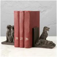 Набор из двух держателей для книг Собаки Bookend Chiens