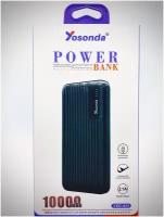 Портативное зарядное устройство Yosonda YXD-A41 10.000 mAh совместим с iPhone, Samsung, Redmi, Realme, Oppo, Xiaomi, Honor, Huawei, Tecno