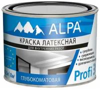 Краска моющаяся латексная Alpa Profi 3 белая 0,5 л