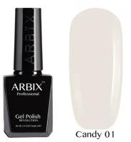 Arbix Гель-лак Candy, 10 мл, 01 ласковый нюд