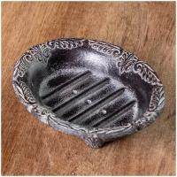 Мыльница Oval Soap Dish Iron Antic Large