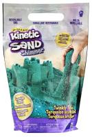 Кинетический песок Kinetic Sand 6060801 бирюзовый с блестками, 907 г