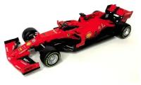 Металлическая коллекционная модель "Burago" болида Формулы-1 "Феррари" (Ferrari SF90) №16(пилот Шарль Леклер)