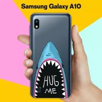 Силиконовый чехол Акула на Samsung Galaxy A10
