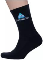 Мужские носки с махровым следом Mark Formelle рис. 2129, черные, размер 25-27