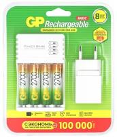 Комплект ЗУ + аккумуляторы Gp Basic Rechargeable CPBA + 4 AA