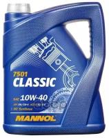 MANNOL Масло Моторное 10W40 Mannol 5Л Полусинтетика Classic Sn/Cf, A3/B4