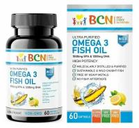 Omega 3 Fish Oil, 1500EPA/1200DHA, 60 капсул