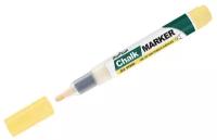 Маркер меловой MunHwa Chalk Marker (3мм, спиртовая основа, желтый) 24шт. (CM-08)