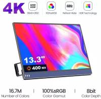 13,3" Портативный монитор Xian Wei 4K 3840х2160, 60 Гц, IPS