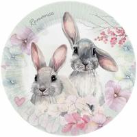 Набор бумажных тарелок ND Play Кролики, пастель, 6 шт, d 180 мм (305989)