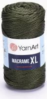 Пряжа "Macrame XL" 100% полиэстер 130м/250г (164 тёмный хаки)