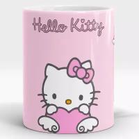 Кружка для чая и кофе с принтом Hello Kitty мультфильм