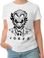 Женская футболка «Joker» (2XL, белый)