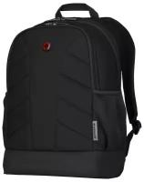 Городской рюкзак WENGER Quadma 16", черный, полиэстер 600D, 33x17x43 см, 22 л