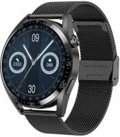 Смарт часы наручные круглые/умные часы мужские/женские ударопрочные/ фитнес браслет, многофункциональные smart watch 211JH-gt8pro black
