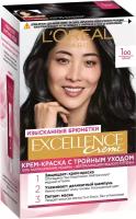 L'Oreal Paris Excellence стойкая крем-краска для волос, 1.00 Черный