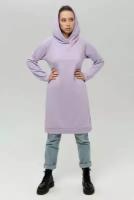 Магазин Толстовок - Платье худи демисезонное лавандовое - SunDress Hoodie Lavender, L-44-46-Woman-(Женский)