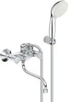 Смеситель для ванны Grohe Costa S, с душевым гарнитуром New Tempesta 100, хром 2679210A