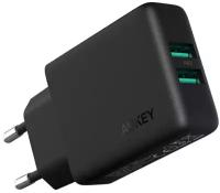 Aukey СЗУ Aukey PA-U50 24W 2.4A/2USB Black черное