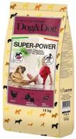 Сухой корм DOG&DOG EXPERT PREMIUM SUPER-POWER для взрослых активных собак всех пород с курицей (14 кг)