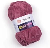 Пряжа YarnArt Dolce baby, 50 г, 85 м, 1 шт., 751 сухая роза 85 м