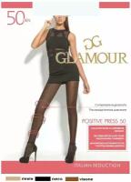 Колготки Glamour Positive Press, 50 den, размер 4, черный